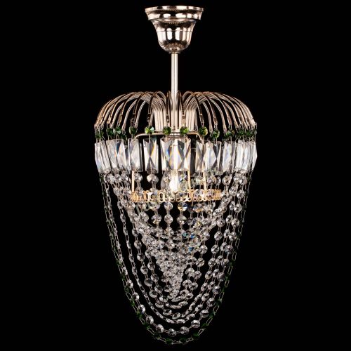 Люстра Малинка Водоворот зеленая в Химках Гусь Хрустальный