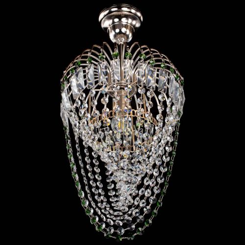 Люстра Малинка Водоворот зеленая в Химках Гусь Хрустальный