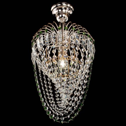 Люстра Малинка Водоворот зеленая в Химках Гусь Хрустальный