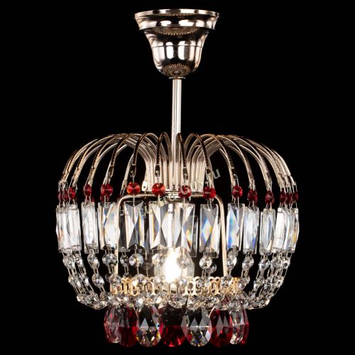 Люстра Малинка красная в Химках Гусь Хрустальный