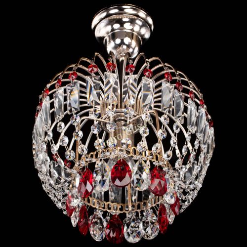 Люстра Малинка красная в Химках Гусь Хрустальный