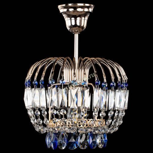 Люстра Малинка синяя в Химках Гусь Хрустальный