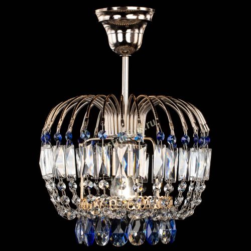 Люстра Малинка синяя в Химках Гусь Хрустальный