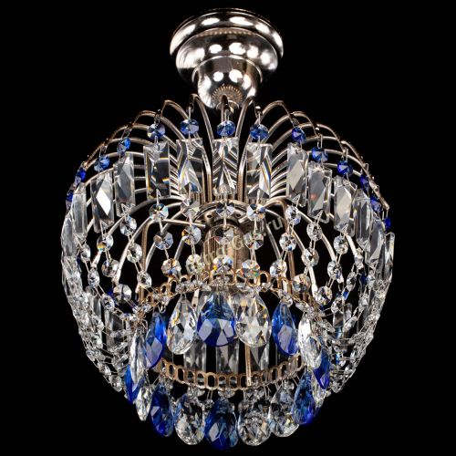 Люстра Малинка синяя в Химках Гусь Хрустальный