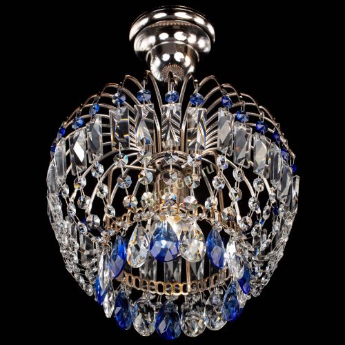 Люстра Малинка синяя в Химках Гусь Хрустальный