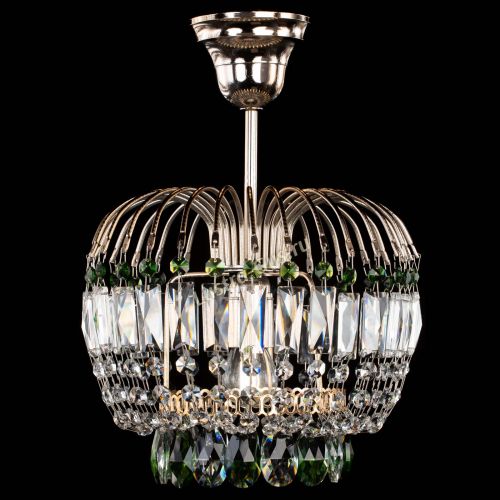 Люстра Малинка зеленая в Химках Гусь Хрустальный