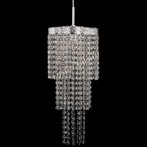 Люстра Милан №1 каскад на тросе в Химках Гусь Хрустальный