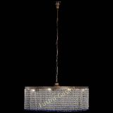 Люстра Милан капель №10 под бронзу синяя с подвесом в Химках