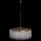 Люстра Милан капель №10 под бронзу синяя с подвесом в Химках