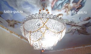 Люстра Натали с нарядом Роза чайная в Химках отзыв и фото покупателя