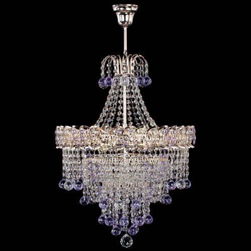 Люстра Натали Софья фиолетовая в Химках Гусь Хрустальный