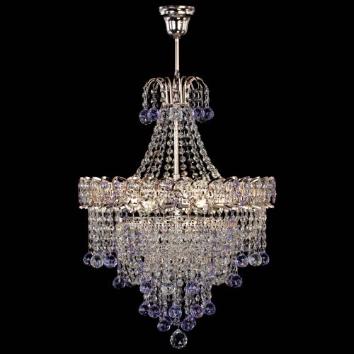 Люстра Натали Софья фиолетовая в Химках Гусь Хрустальный