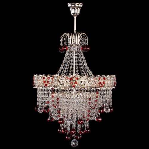 Люстра Натали Софья красная в Химках Гусь Хрустальный