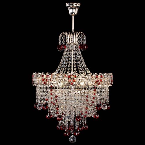 Люстра Натали Софья красная в Химках Гусь Хрустальный