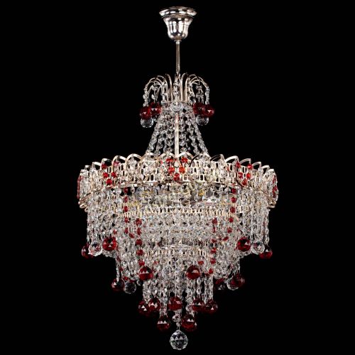 Люстра Натали Софья красная в Химках Гусь Хрустальный