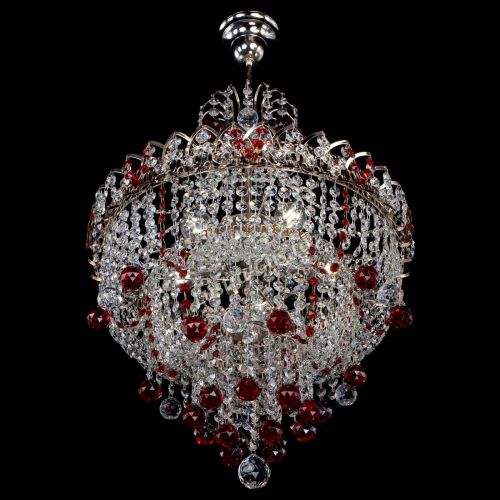 Люстра Натали Софья красная в Химках Гусь Хрустальный