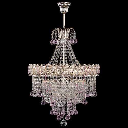 Люстра Натали Софья розовая в Химках Гусь Хрустальный