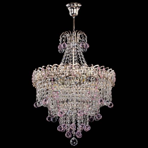 Люстра Натали Софья розовая в Химках Гусь Хрустальный