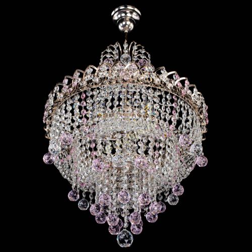 Люстра Натали Софья розовая в Химках Гусь Хрустальный
