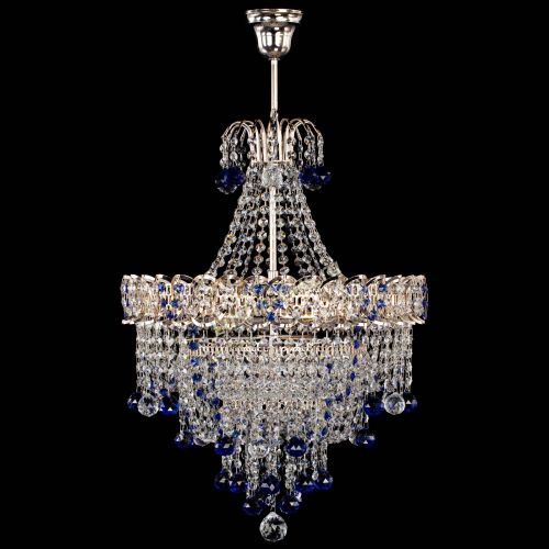Люстра Натали Софья синяя в Химках Гусь Хрустальный