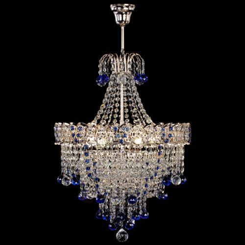 Люстра Натали Софья синяя в Химках Гусь Хрустальный
