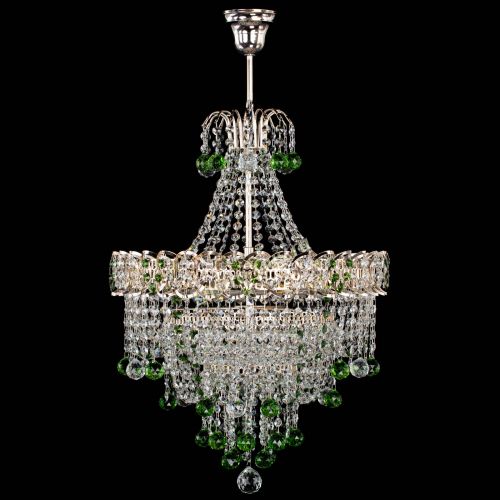 Люстра Натали Софья зеленая в Химках Гусь Хрустальный