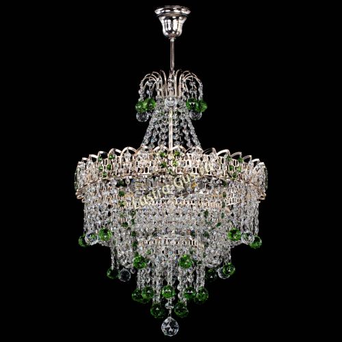 Люстра Натали Софья зеленая в Химках Гусь Хрустальный