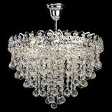 Люстра Капель Лепесток Шар 30 мм, Диаметр 450 мм, Серебро, Люстры Гусь Хрустальный Люстра Капель Лепесток Шар 30 мм, Диаметр 450 мм, Серебро, Люстры Гусь Хрустальный