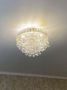 Люстра Капель Лепесток Шар  30мм с подвесом в Химках отзыв и фото покупателя