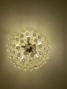 Люстра Капель Лепесток Шар  30мм с подвесом в Химках отзыв и фото покупателя