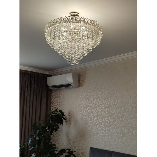 Люстра Капель Лепесток Шар  30мм с подвесом в Химках Гусь Хрустальный