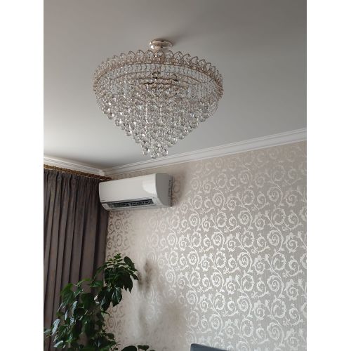 Люстра Капель Лепесток Шар  30мм с подвесом в Химках Гусь Хрустальный