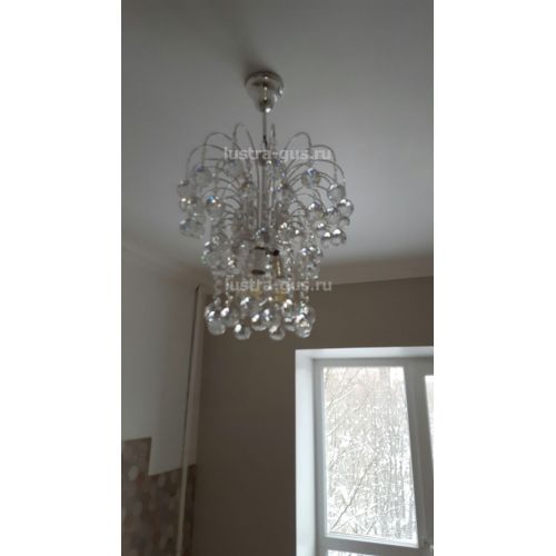 Люстра Каскад Шар 40 мм в Химках Гусь Хрустальный
