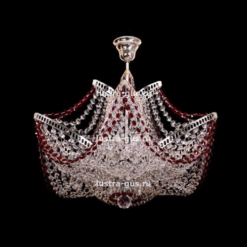 Люстра Лилия №4 цветная в Химках Гусь Хрустальный