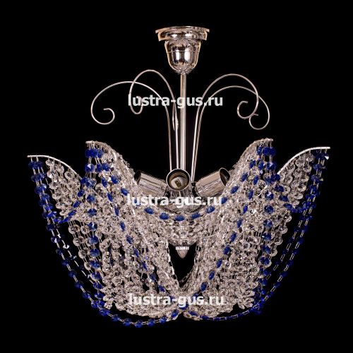 Люстра Орхидея №3 цветная в Химках Гусь Хрустальный