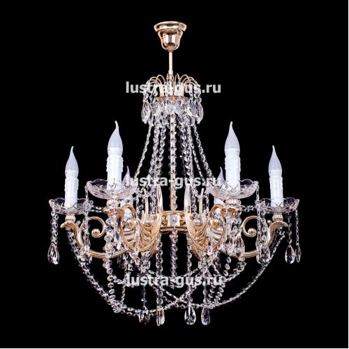 Люстра Свеча Лайт №1 (рожки - пластик) в Химках Гусь Хрустальный