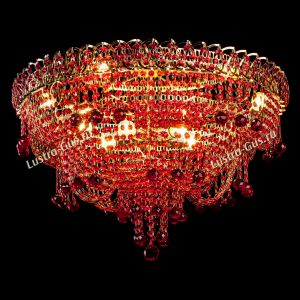 Люстра Водопад Софья красная в Химках отзыв и фото покупателя