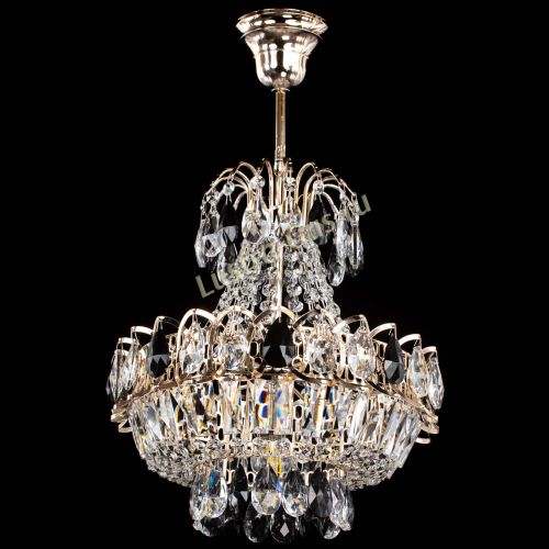 Люстра Ника 1 лампа черная в Химках Гусь Хрустальный