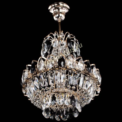 Люстра Ника 1 лампа черная в Химках Гусь Хрустальный