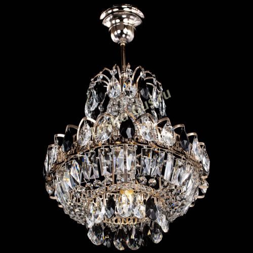 Люстра Ника 1 лампа черная в Химках Гусь Хрустальный