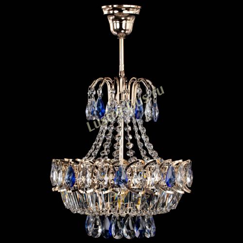 Люстра Ника 1 лампа синяя в Химках Гусь Хрустальный