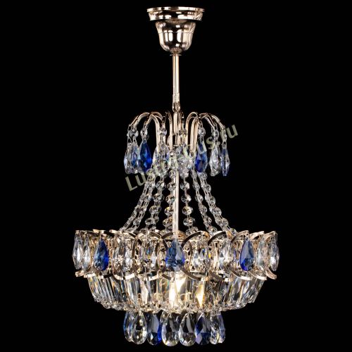 Люстра Ника 1 лампа синяя в Химках Гусь Хрустальный