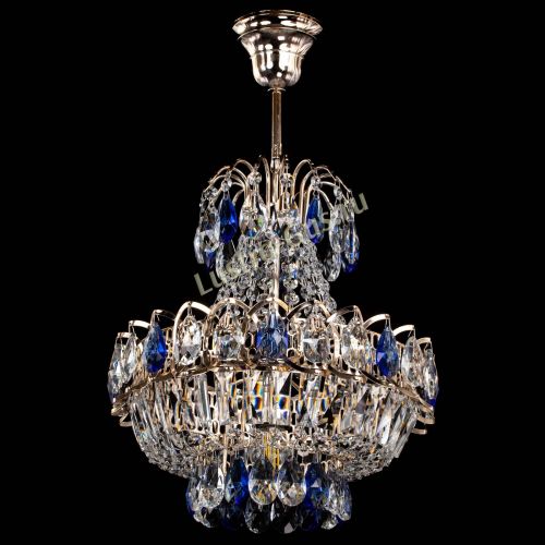 Люстра Ника 1 лампа синяя в Химках Гусь Хрустальный