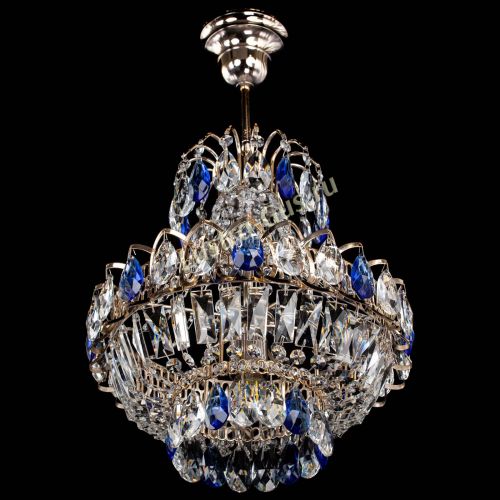 Люстра Ника 1 лампа синяя в Химках Гусь Хрустальный