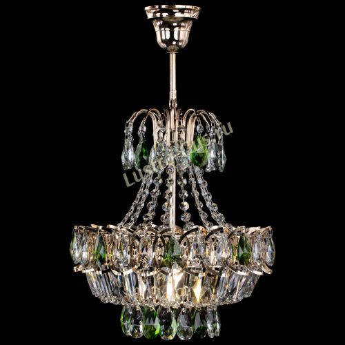 Люстра Ника 1 лампа зеленая в Химках Гусь Хрустальный