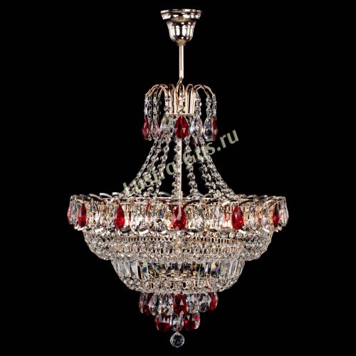Люстра Ника подвесная Красная в Химках Гусь Хрустальный
