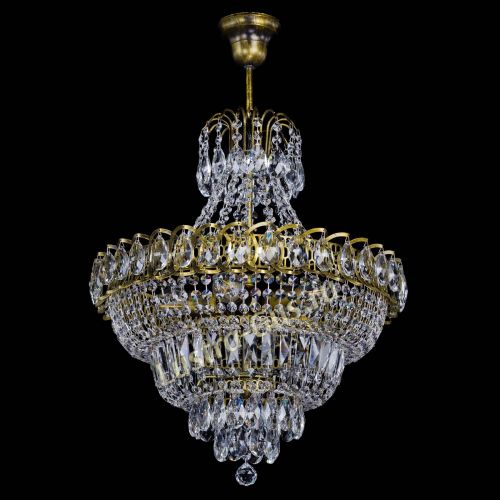 Люстра Ника №5 подвесная под бронзу в Химках Гусь Хрустальный