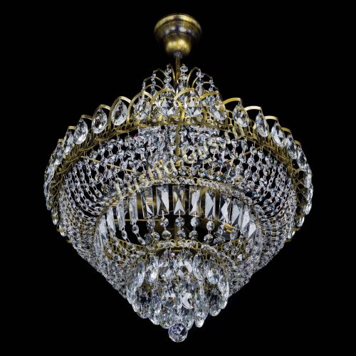 Люстра Ника №5 подвесная под бронзу в Химках Гусь Хрустальный