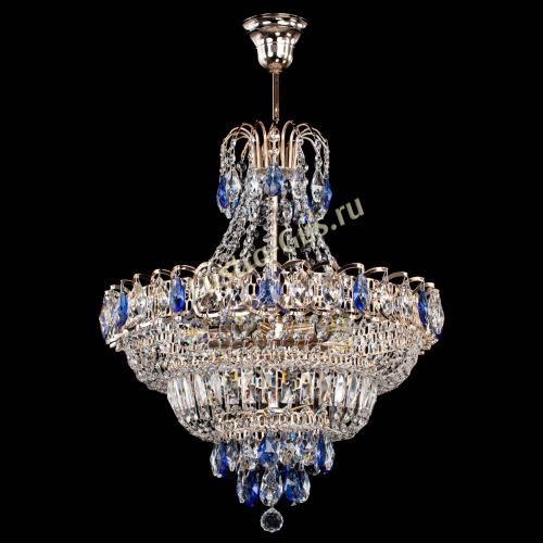 Люстра Ника подвесная Синяя в Химках Гусь Хрустальный