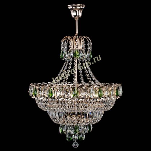 Люстра Ника подвесная Зеленая в Химках Гусь Хрустальный